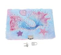 HEALSOPTHY Cuaderno A5 con Cierre de Sirena de Felpa para Sesiones de Estudio y Espacio de Trabajo con Diseño Adorable y Cómodo Agarre