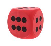 HEALSOPTHY Datos de Gran número Datos Juego de Mesa Dice Jumbo Dices Blancos Jumbo Dices Decorativos de Kawaii Juguetes de Fidget de Espuma Juguetes EVA Red