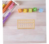 HEALSOPTHY de Madera Pequeño para Adultos Herramienta Montessori para Matemáticas Accesorio Zhou para Desarrollo Cognitivo y Decoración Feng Shui