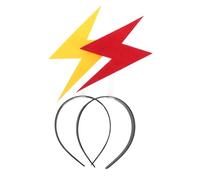 HEALSOPTHY Diademas Luminosas para Mujer 2 Piezas Rojo y Amarillo Diademas de Halloween Divertidas Luces para Fiestas Accesorios para Fotomatón y Decoración Navideña Cabello