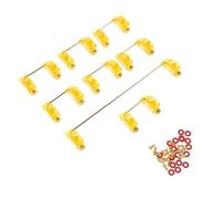 HEALSOPTHY Estabilizador de Claves Satélite 6.25u y 2u para Teclado Mecánico, Montaje en Placa, Color Naranja, Accesorio de Repuesto para Teclados Electrónicos
