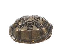 HEALSOPTHY Estatua de Tortuga de Latón para Feng Shui Divinación Ching de Buena Fortuna y Decoración de Escritorio con Simbolismo de Sabiduría y Prosperidad Amuleto