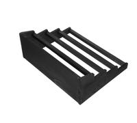 HEALSOPTHY Expositor de Tarjetas Deportivas de Madera Negra de 4 Niveles para Cartas de Béisbol y Coleccionables, Compatible y Fácil de Montar para Hogar y Oficina