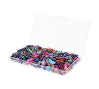 HEALSOPTHY Fragmentos de Conchas Naturales Irregulares para Manualidades DIY, Chips de Cáscara Marina de Colores, Material Decorativo para Jarrones y Portabolígrafos, Caja Mediana