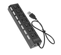 HEALSOPTHY Hub USB USB con Indicador LED Concentrador Portátil de Alta para Laptop Expansión Múltiple de para Oficina Hogar y Viaje