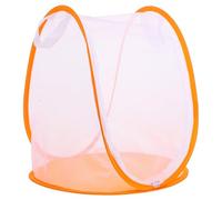 HEALSOPTHY Jaula Plegable para Insectos Naranja, Jaula de Malla para Cría y Observación de Mariposas, Hábitat Portátil Amantes Naturaleza, Acceso Cremallera, Uso Educativo