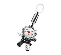 HEALSOPTHY Juguete Colgante De Cuna y Sonajero Para Recién Nacido, Diseño Animal Blanco y Negro, Material Seguro Para Bebés, Adecuado Para Cochecito y Cuna, Atención y Desarrollo Visual,