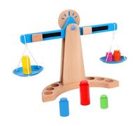 HEALSOPTHY Juguete de Madera Equilibrio Infantil Educativa Montessori para Bebés Desarrollo de Creatividad y Cálculo Básico Regalo Seguro y Duradero para Pequeños
