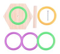 HEALSOPTHY Juguete Educativo para Loros de Madera Anillo Hexagonal para Entrenamiento y Juego Diario, Diseñado para Resolver Acertijos y Mover Picos y Patas