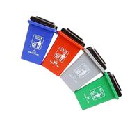 HEALSOPTHY Juguetes De Clasificación De Basura para Niño Niña Mini Cubos De Basura Educativos Colores Conocimiento Ambiental y Coordinación Mano-Ojo Didáctico para Niño Niña