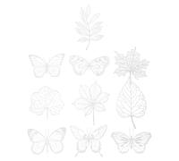 HEALSOPTHY Kit de Cianotipia DIY 10 Plantillas de Papel para Pintura Tradicional, Material Hidrofóbico Resistente al Agua, Accesorio Manualidades para Proyectos Creativos y Escolares