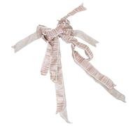 HEALSOPTHY Lazo Grande para Árbol de Navidad en Rosa Oro Borde de Brillo Adorno Punta del Árbol Decoración Navideña Ligera y Colgante para Fiestas y Hogar