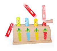 HEALSOPTHY Madera Educativo para Niño Niña Juguete Cognitivo De Palos Saltarín Fomento De Coordinación Mano- y Conciencia del Color Estilo Aleatorio