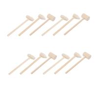 HEALSOPTHY Martillo de Madera para Niños Juguete Educativo de 12 Piezas de Comida Juguete de Golpear Seguro y Divertido para Actividades Creativas