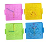 HEALSOPTHY Material Didáctico para Tableros De Clavos Placa De Uñas Creativa Tablero De Uñas De Matemáticas Herramienta para Estudiar Geometría para Juguete Educativo Clase