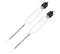 HEALSOPTHY Medidor de Densidad para Leche y Leche de Cabra, 2 Piezas de Vidrio Portátil, Hidrómetro Preciso para Cocina, Fácil para Principiantes y Profesionales