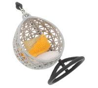 HEALSOPTHY Muebles en Miniatura Silla de muñeca Muebles de en Miniatura Adorno para casa de muñecas Columpio de Piso para casa el plastico