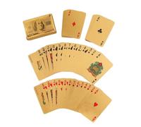 HEALSOPTHY Naipes Impermeables de Póker con Diseño Brillante Material Resistente y Buen Tacto Portátil para Entretenimiento Casa Bar u Oficina para Amigos o Familia