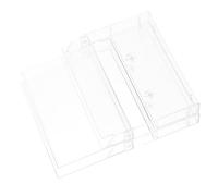 HEALSOPTHY Organizador de Cintas de Casete de Plástico Transparente, Estuche Protector Tapa Dura, 2 Piezas, Soporte para Colección de Música y Grabación de Voz