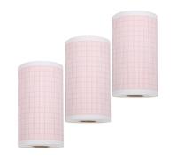 HEALSOPTHY Papel para Electrocardiograma Térmico 80Mm X 20m Rollo Compatible con SE-3/300/R3 Paquete de 3 Rollos para Máquinas de Diagnóstico Hospitalario y Uso Clínico