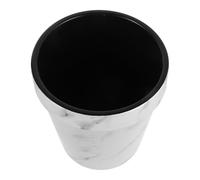 HEALSOPTHY Papelera Estilo Moderno y Redonda de Plástico Blanco Diseño y Capacidad de 12l para Baño y Dormitorio