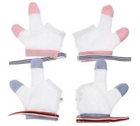 HEALSOPTHY Para Ñiño Anti-succión De Dedo y Protector De Pulgar, Tela Transpirable y Ajustable, Tamaño S, Diseño Azul y Rosa, Ideales Para Evitar Chupar Dedos Niños, 2 Pares Por Set