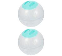 HEALSOPTHY Pelota de Ejercicio para Hámster 14,5cm, 2 Piezas Azul | Plástico, en Suministros para Mascotas, Juego Interactivo y Entretenimiento para Hámster y Erizo Pequeño
