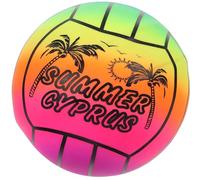 HEALSOPTHY Pelota de Playa Inflable de PVC Arcoíris 15 Cm Pelota de Juguete Hinchable Interior y Exterior Juguete de Voleibol Portátil para Piscina y Jardín