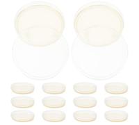 HEALSOPTHY Placas de Petri de Agar Nutritivo Preparadas de 9 Cm, 20 Unidades Precargadas Esterilizadas para Experimentos Científicos y Cultivo Microbiológico en Laboratorio