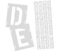 HEALSOPTHY Plantillas para Pintar Letras Spray Pequeñas Plantilla Alfabeto para Manualidades DIY Diseño y Práctico para Proyectos Creativos
