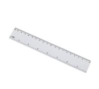 HEALSOPTHY Regla de Plástico de 20cm Doble Medida, Resistente y Difícil de Romper, Paquete de 4 Unidades para Estudiantes y Artistas Hogar o Estudio