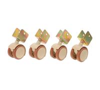 HEALSOPTHY Ruedas Giratorias con Freno para Cunas de Bebé, 4 Unidades Pequeñas de Plástico Silenciosas, Compatibles Generales, Ruedas para Cama y Muebles, Protección de Suelos y Transporte