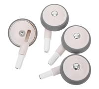 HEALSOPTHY Ruedas Giratorias Silenciosas para Cochecito Infantil Reemplazo Durable Fácil Instalación 4 Unidades