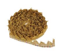 HEALSOPTHY Sequins Lace Mesh Trim Durable Embroidery Ribbon For Wedding Dresses Costumes Bouquets And Diy Craft Decorations Easy To Sew And Cut