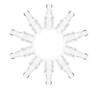 HEALSOPTHY Set de 12 Frascos de Agua Cristianos de Vidrio Transparente, Rellenables, 50 Ml, para Ceremonias Religiosas como Bautizos y Comuniones en Iglesias