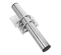 HEALSOPTHY Soporte de Antena Exterior de Hierro Resistente Abrazadera Ajustable para Mástil de Poste 25 Mm, Kit de Montaje en U para Pared o Techo, Uso en Estaciones Meteorológicas y TV