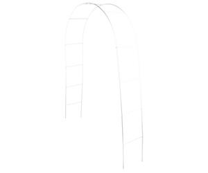 HEALSOPTHY Soporte de Fondo de Boda Arqueado de Metal en Color Claro para Decoración de Eventos, Enrejado para Plantas Trepadoras y Marco Floral Versátil para Fiestas y Ceremonias