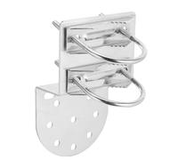 HEALSOPTHY Soporte de Pared para Antena Exterior de Hierro Plata Alta Resistencia y Estabilidad Fuerte para Techos Residenciales y Cercas Traseras