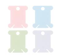 HEALSOPTHY Soporte para Hilo de Coser de Plástico 400 Piezas 100 Unidades por Paquete, Herramienta para Costura y Accesorios para Bordado y Manualidades Color Aleatorio
