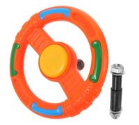 HEALSOPTHY Steering Wheel de Plástico Resistente Simulador de Conducción para Controlador de Dirección para Aire Columpios y Coches de Juguete Estimula la Motricidad Desarrollo Visual