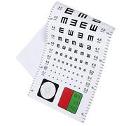 HEALSOPTHY Tabla de Prueba Visual Estándar para Examen Ocular Casa Colgante Resistente con Impresión Clara para Familia Herramienta Práctica y Precisa para Detección de Visión