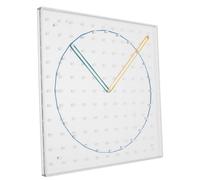 HEALSOPTHY Tablero De Clavos Educativo para Niño Niña Transparente con Bandas Elásticas Herramienta Matemática Didáctica para Aula y Hogar Kit De Exploración De Formas Geométricas