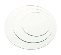 HEALSOPTHY Tableros de Fondo Acrílicos Reflectantes para Fotografía, Accesorios para Fotografía de Productos, Set de 3 Piezas Redondas (10 14 18 Cm), Uso Profesional y Amateur, Color