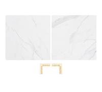 HEALSOPTHY Tableros de Fondo para Fotografía 40x40 Cm Fondo de Mármol Claro de PVC Reutilizables 2 Piezas para Fotografía de Alimentos Repostería y Accesorios Resistente y Portátil