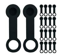 HEALSOPTHY Tapones de Goma para Purgadores de Frenos Automotrices 25 Piezas Negras Tapas Antipolvo de Caucho Duradero para Protección de Bombas y Racores en Sistemas Hidráulicos Aplicables