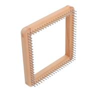 HEALSOPTHY Telar de Madera Cuadrado Mini para Tejer Manualmente Gorros Bufandas y Chales Herramienta Versátil para Proyectos DIY de Artesanal