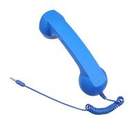 HEALSOPTHY Telefónico Retro con Reducción de Radiación Ajustable y Diseño Compatible Dispositivos la Comodidad Color Azul