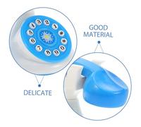 HEALSOPTHY Teléfono de Juguete para Teléfono Antiguo Azul de Plástico Mini Realista para rol sin Pilas y Portátil para Fiestas y Actividades Infantiles