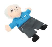 HEALSOPTHY Títere de Mano Realista para Muñeco de Peluche Interactivo Marioneta Educativa para Bebés y Preescolares Muñeco de Abuelo para Narración y Educativo