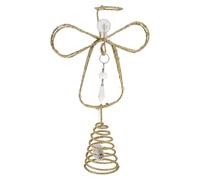 HEALSOPTHY Topper del árbol navideño Colgante de árbol de Navidad Adorno de de Navidad Golden